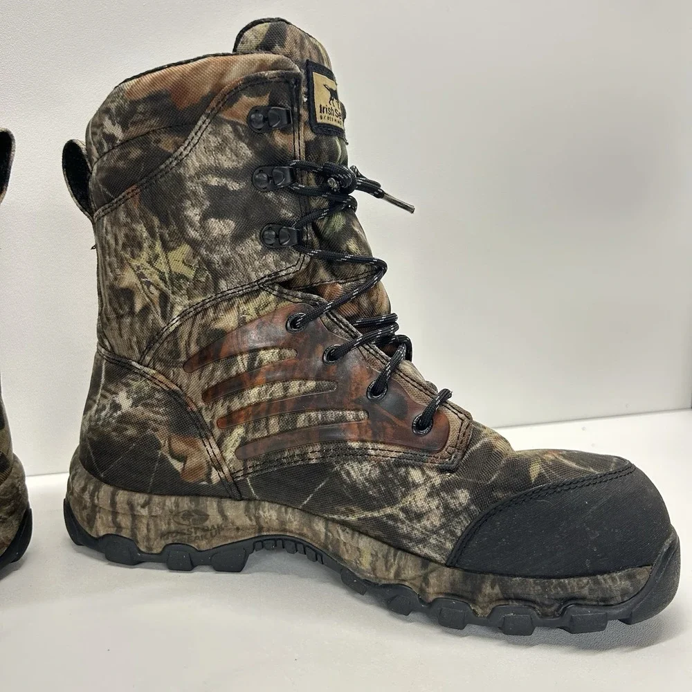 Irish Setter Red Wing 3859 Shadow Trek Camo Waterproof Hunting Boots Size 10.5 D
